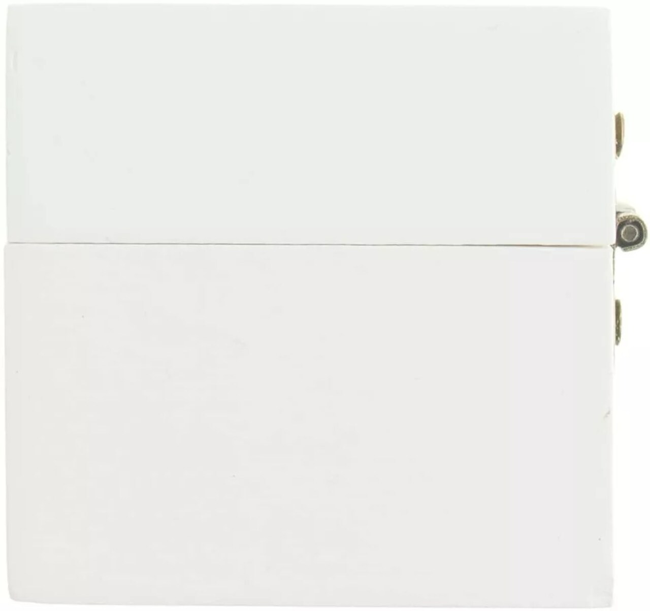 Wood Ring Bearer Box Wedding Engagement Ring Holder Box (White & Black Set of 2)